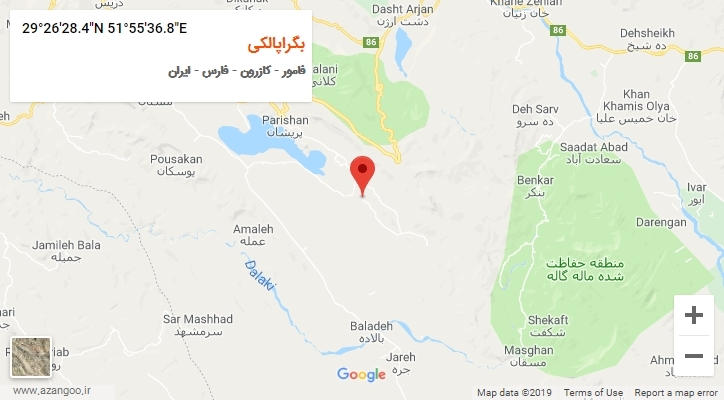 روستای بگراپالکی بر روی نقشه