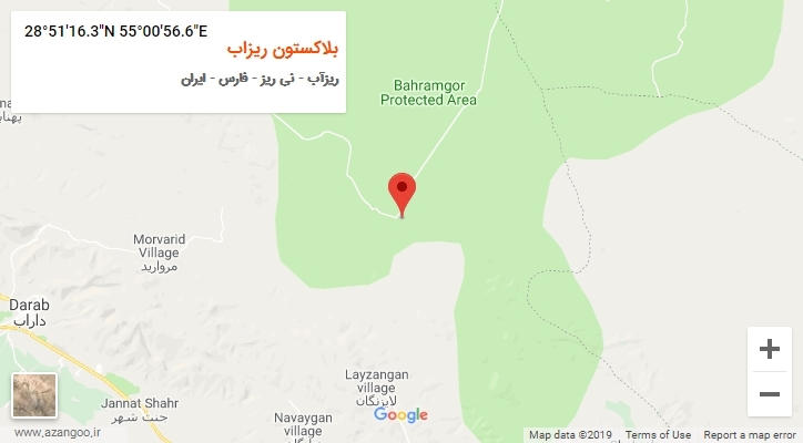 روستای بلاکستون ریزاب بر روی نقشه
