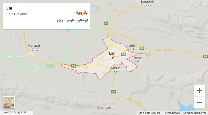 دهستان بنارویه بر روی نقشه