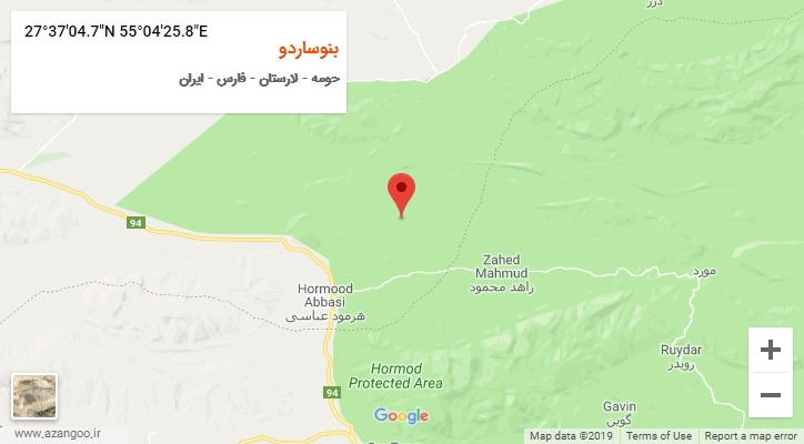 روستای بنوساردو بر روی نقشه