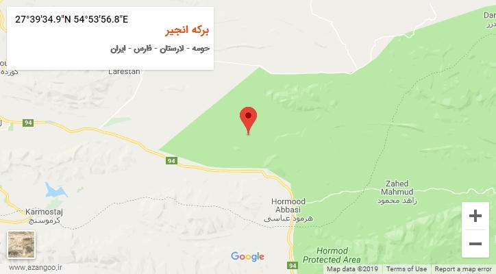 روستای برکه انجیر بر روی نقشه