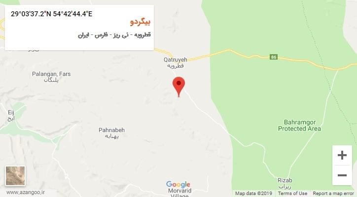 روستای بیگردو بر روی نقشه