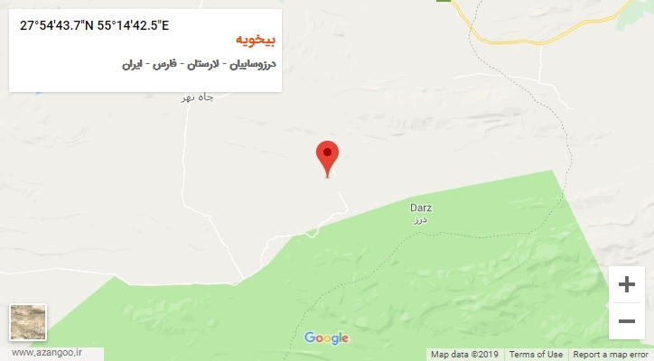 روستای بیخویه بر روی نقشه