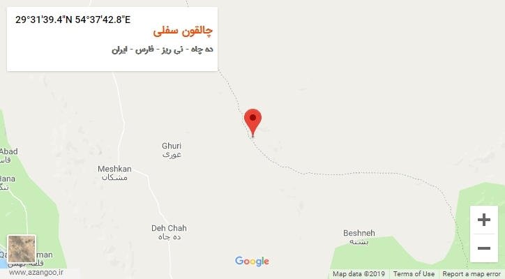 روستای چالقون سفلی بر روی نقشه