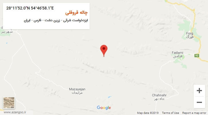 روستای چاله قروقلی بر روی نقشه