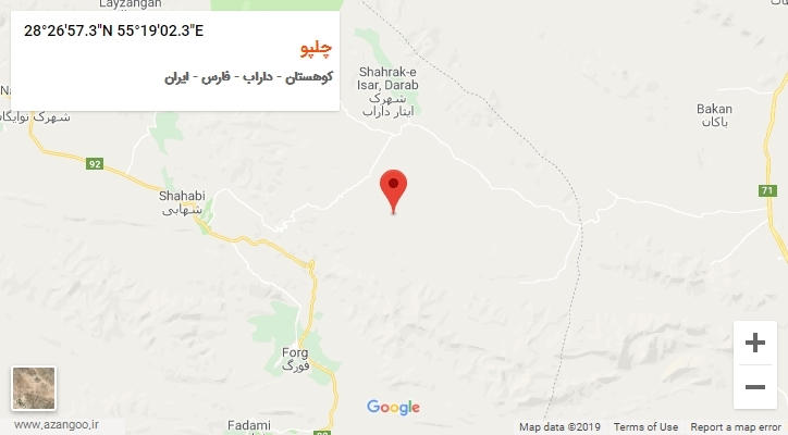 روستای چلپو بر روی نقشه