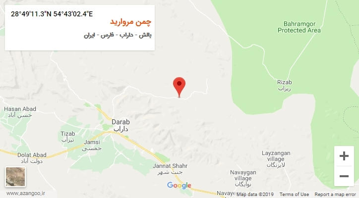 روستای چمن مروارید بر روی نقشه