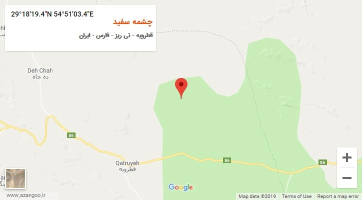 روستای چشمه سفید بر روی نقشه