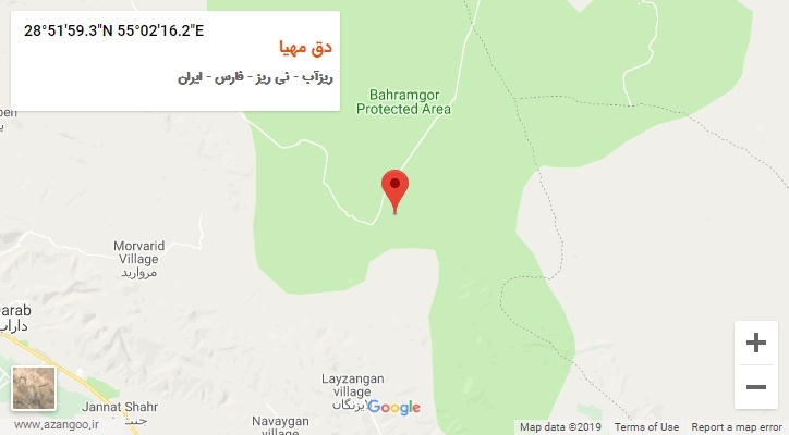 روستای دق مهیا بر روی نقشه