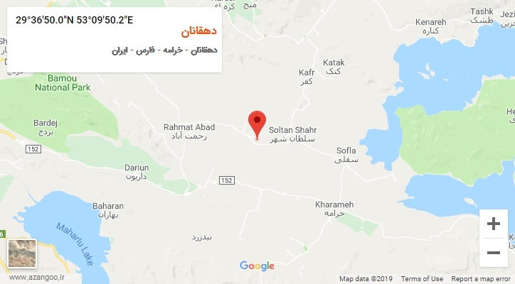 روستای دهقانان بر روی نقشه