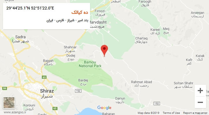 روستای ده کیالک بر روی نقشه