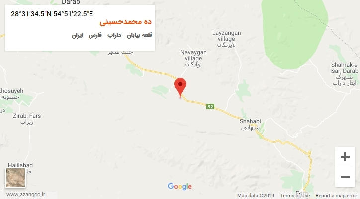 روستای ده محمدحسینی بر روی نقشه
