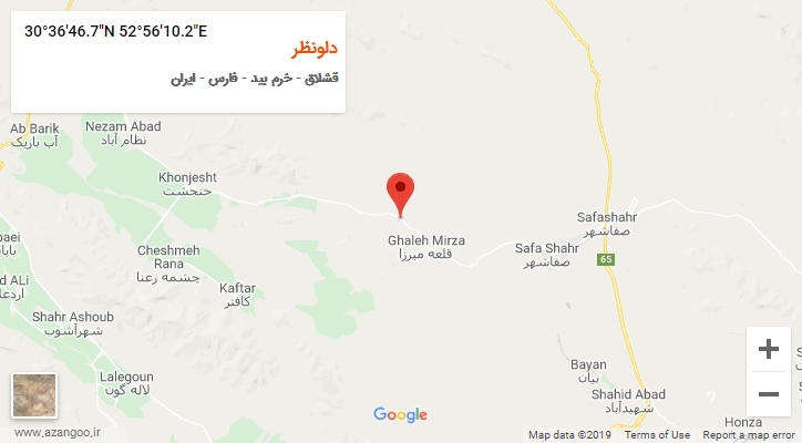 روستای دلونظر بر روی نقشه