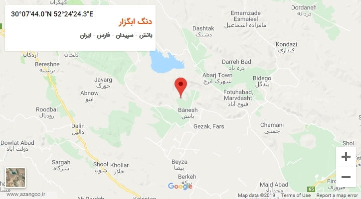 روستای دنگ ابگزار بر روی نقشه
