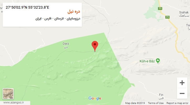 روستای دره نیل بر روی نقشه