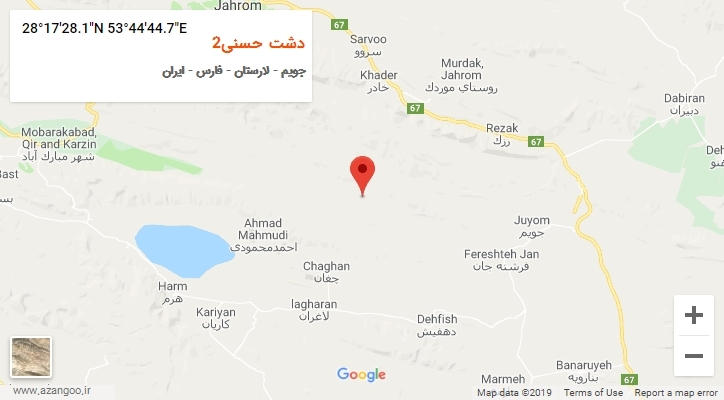 روستای دشت حسنی2 بر روی نقشه