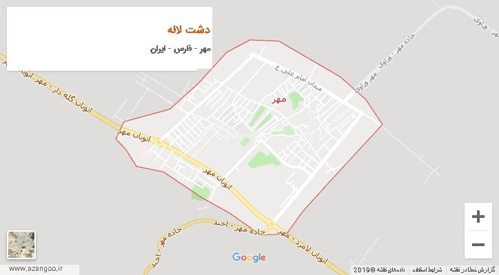 دهستان دشت لاله بر روی نقشه