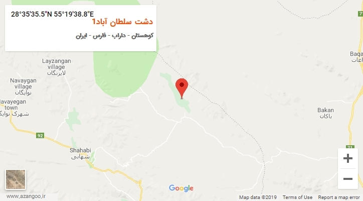 روستای دشت سلطان آباد1 بر روی نقشه