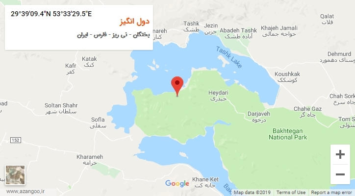 روستای دول انگیز بر روی نقشه