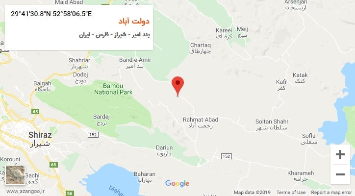روستای دولت آباد بر روی نقشه