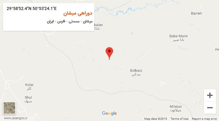 روستای دوراهی میشان بر روی نقشه