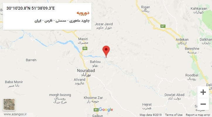 روستای دورویه بر روی نقشه