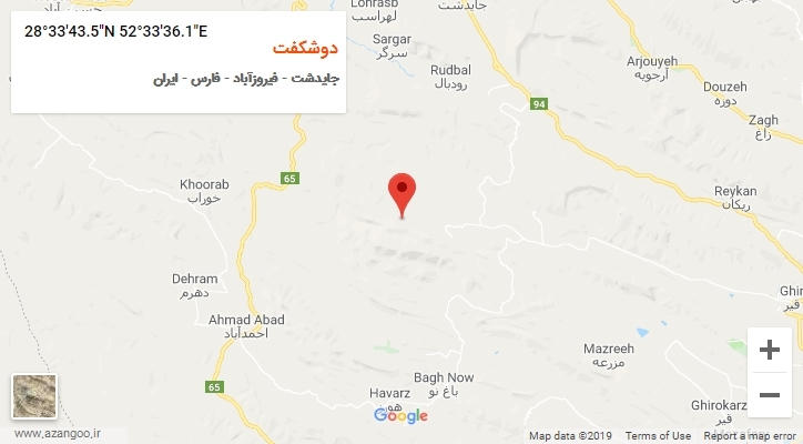روستای دوشکفت بر روی نقشه