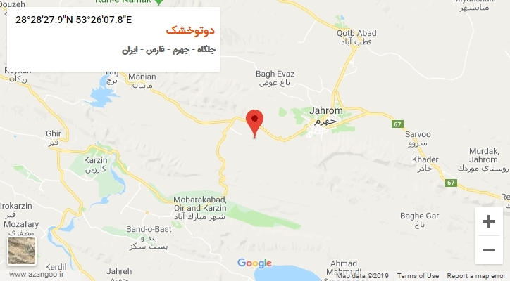 روستای دوتوخشک بر روی نقشه