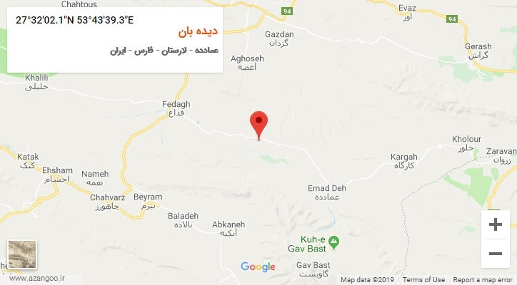 روستای دیده بان بر روی نقشه