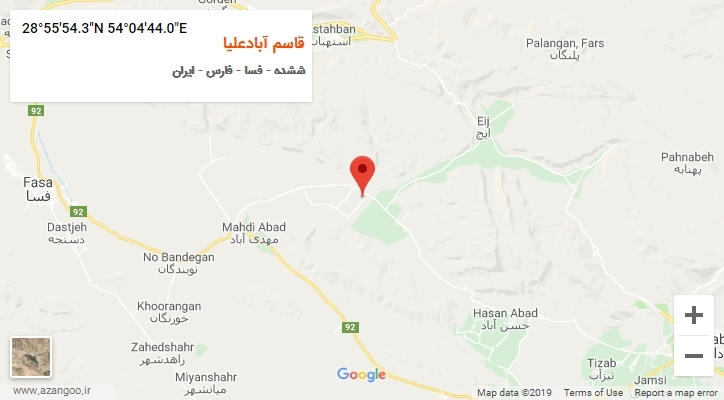 روستای قاسم آبادعلیا بر روی نقشه