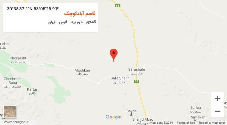 روستای قاسم آبادکوچک بر روی نقشه