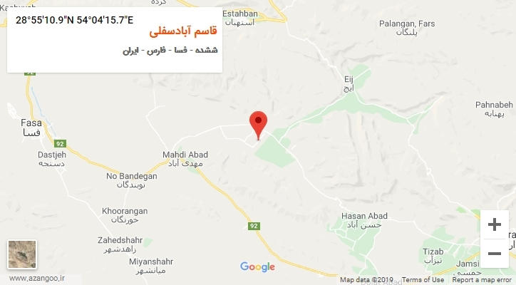 روستای قاسم آبادسفلی بر روی نقشه
