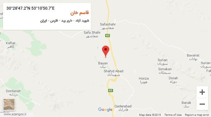 روستای قاسم خان بر روی نقشه
