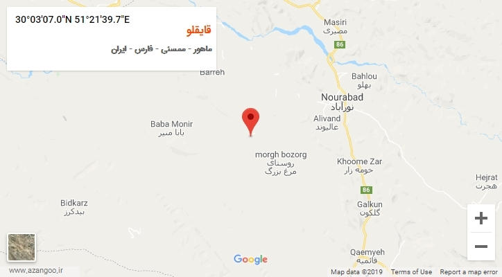 روستای قایقلو بر روی نقشه