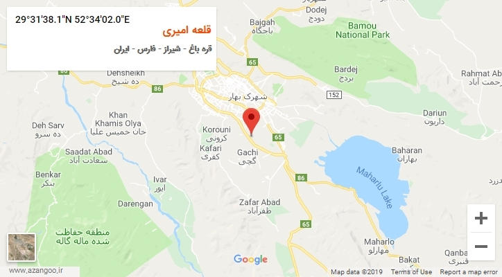 روستای قلعه امیری بر روی نقشه