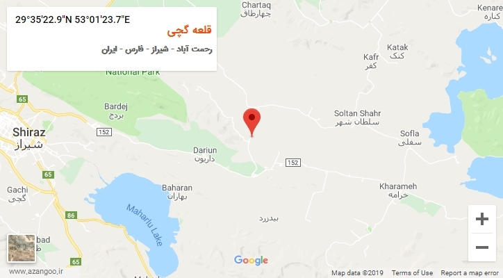 روستای قلعه گچی بر روی نقشه