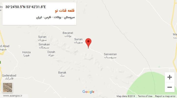 روستای قلعه قنات نو بر روی نقشه
