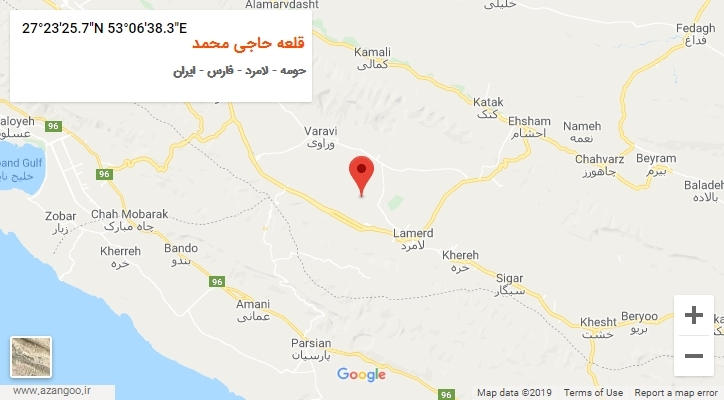 روستای قلعه حاجی محمد بر روی نقشه