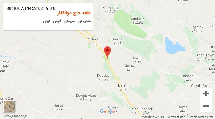 روستای قلعه حاج ذوالفقار بر روی نقشه