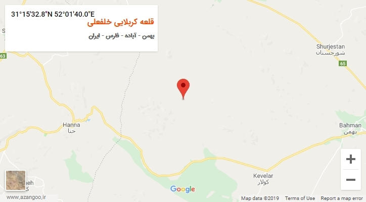 روستای قلعه کربلایی خلفعلی بر روی نقشه