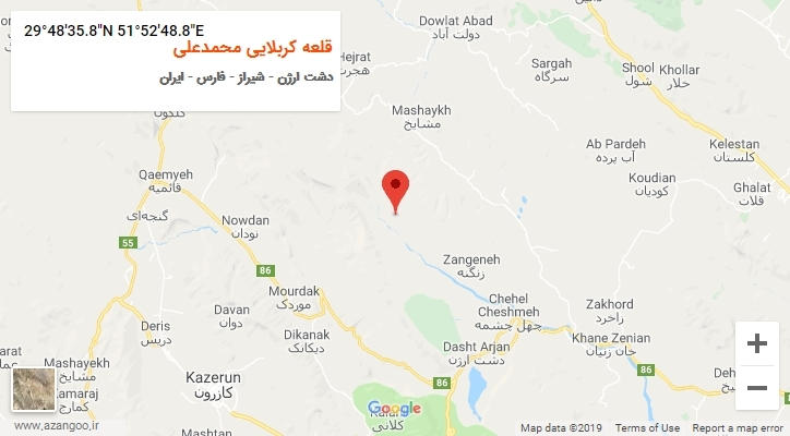 روستای قلعه کربلایی محمدعلی بر روی نقشه