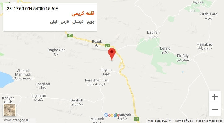 روستای قلعه کریمی بر روی نقشه