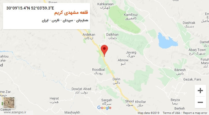 روستای قلعه مشهدی کریم بر روی نقشه
