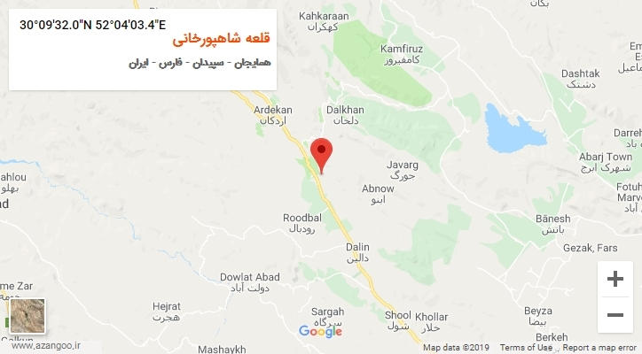 روستای قلعه شاهپورخانی بر روی نقشه