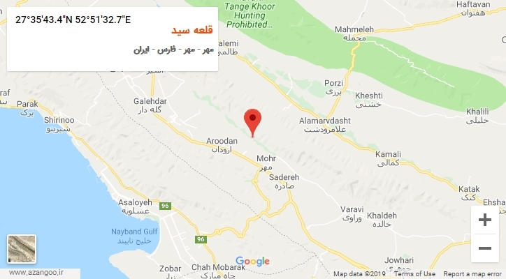 روستای قلعه سید بر روی نقشه