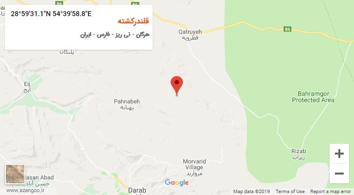روستای قلندرکشته بر روی نقشه