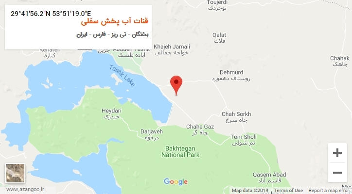 روستای قنات آب پخش سفلی بر روی نقشه