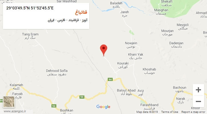 روستای قناتباغ بر روی نقشه