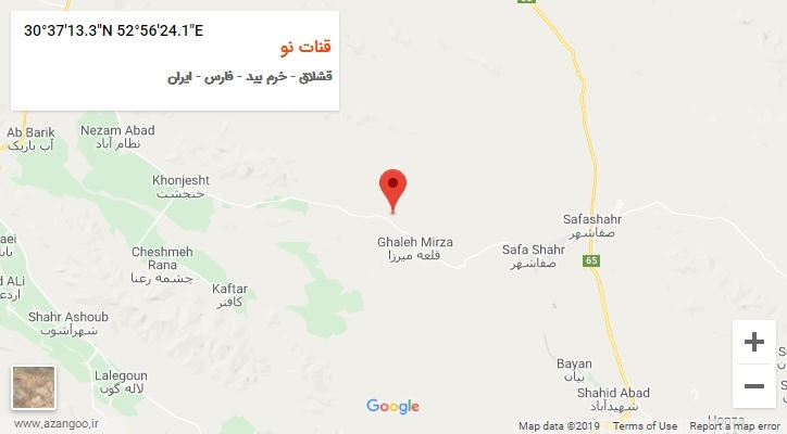 روستای قنات نو بر روی نقشه