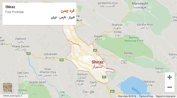 دهستان قره چمن بر روی نقشه